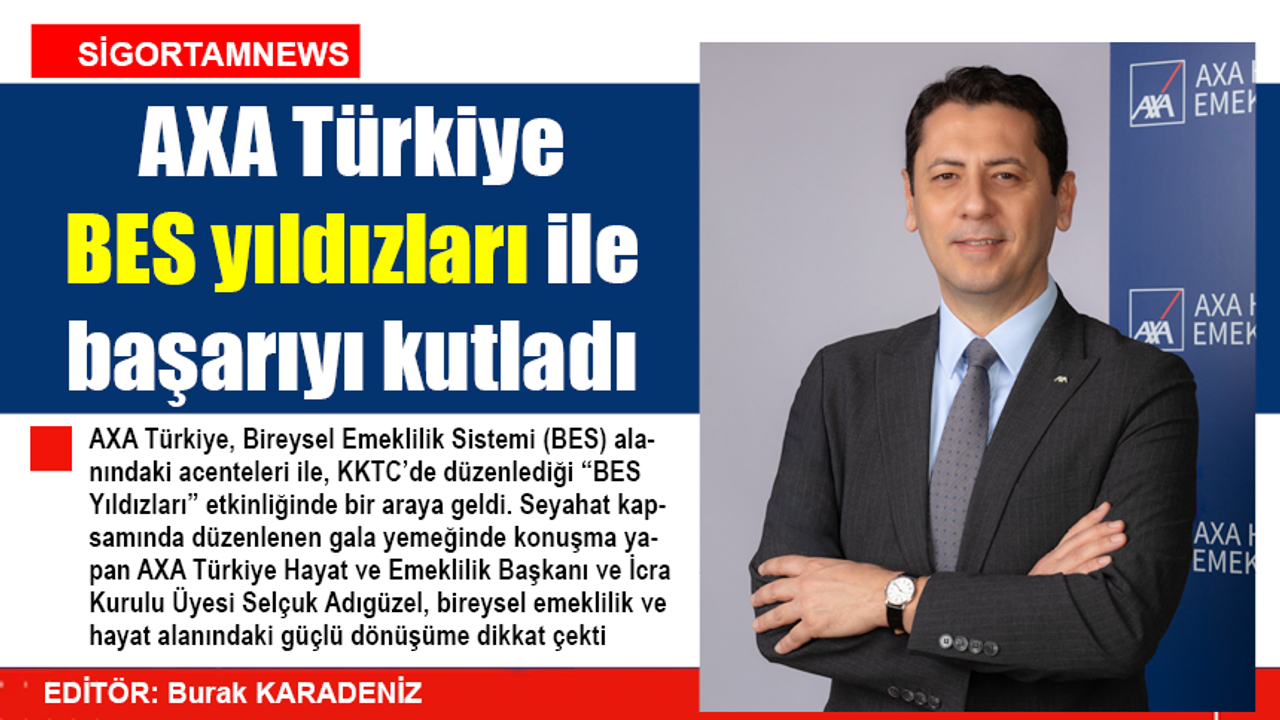 AXA Türkiye BES yıldızları ile başarıyı kutladı