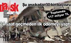 DASK 24 saat geçmeden ilk ödemeyi yaptı