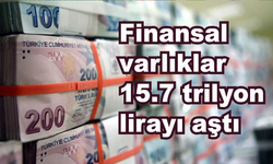 Finansal varlıklar 15.7 trilyon lirayı aştı