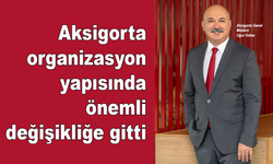 Aksigorta organizasyon yapısında önemli değişiklik