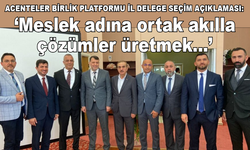 Acenteler Birlik Platformu’nun il delege seçimi açıklaması