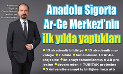 Anadolu Sigorta Ar-Ge Merkezi ilk yılda bunları yaptı