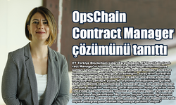 Sözleşmelerde ‘OpsChain Contract Manager’ çözümü