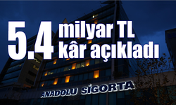 Anadolu Sigorta 5.4 milyar TL kâr açıkladı