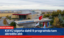 KAYÜ sigorta dahil 9 programda tam akredite aldı