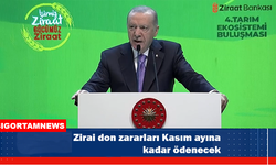 Zirai don zararları Kasım ayına kadar ödenecek