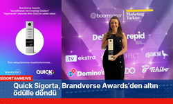 Quick Sigorta, Brandverse Awards’den altın ödülle döndü