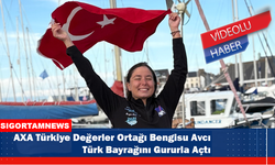 AXA Türkiye Değerler Ortağı Bengisu Avcı Türk Bayrağını Gururla Açtı