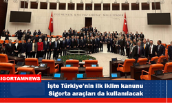 İşte Türkiye’nin ilk iklim kanunu Sigorta araçları da kullanılacak