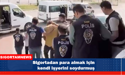 Sigortadan para almak için kendi işyerini soydurmuş