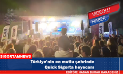 Türkiye’nin en mutlu şehrinde Quick Sigorta heyecanı