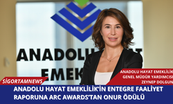 Anadolu Hayat Emeklilik’in Entegre Faaliyet Raporuna ARC Awards’tan Onur Ödülü