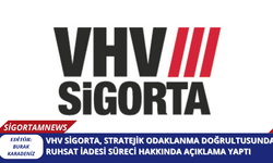 VHV Sigorta, Stratejik Odaklanma Doğrultusunda Ruhsat İadesi Süreci Hakkında Açıklama Yaptı