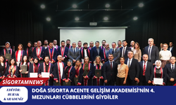 Doğa Sigorta Acente Gelişim Akademisi’nin 4. Mezunları Cübbelerini Giydiler