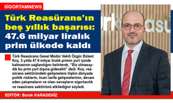 Türk Reasürans’ın beş yıllık başarısı: 47.6 milyar liralık prim ülkede kaldı