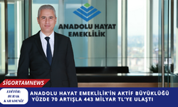 Anadolu Hayat Emeklilik’in Aktif Büyüklüğü Yüzde 70 Artışla 443 Milyar TL’ye Ulaştı