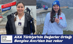 AXA Türkiye’nin Değerler Ortağı Bengisu Avcı’dan buz rekor