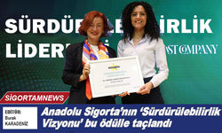 Anadolu Sigorta’nın ‘Sürdürülebilirlik Vizyonu’ bu ödülle taçlandı