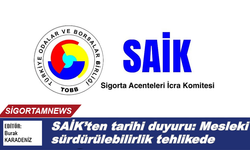 SAİK’ten önemli duyuru: Mesleki sürdürülebilirlik tehlikede