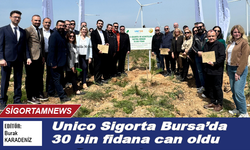 Unico Sigorta Bursa’da 30 bin fidana can oldu
