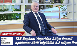 TSB Başkanı Yaşar’dan AA’ya önemli açıklama: Aktif büyüklük 4.2 trilyon lira