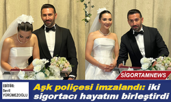 Aşk poliçesi imzalandı: iki sigortacı hayatını birleştirdi