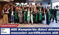 HDI Kampüs'ün ikinci dönem mezunları sertifikalarını aldı