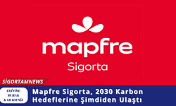 Mapfre Sigorta, 2030 Karbon Hedeflerine Şimdiden Ulaştı