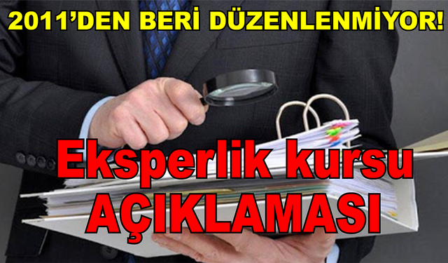 Eksperlik kursları için açıklama