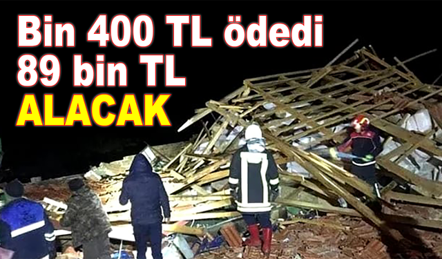 TARSİM 'e Bin 400 TL ödedi 89 Bin TL alacak