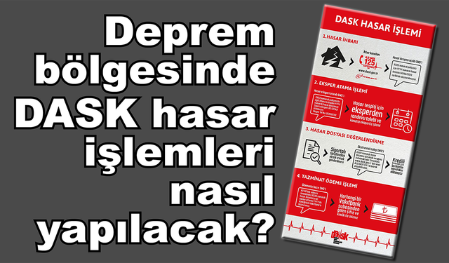 DASK hasar işlemleri nasıl yapılacak?