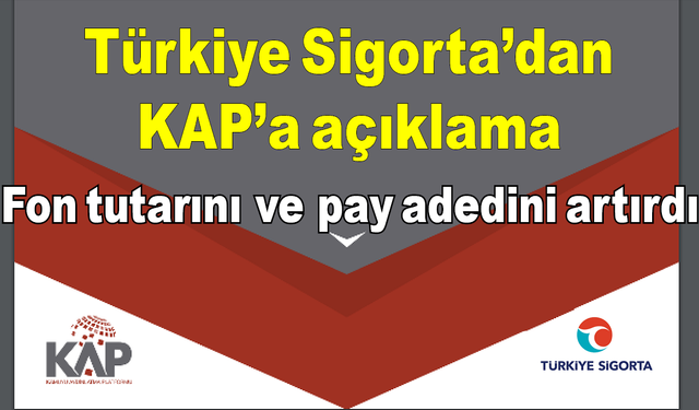 Türkiye Sigorta’dan KAP’a açıklama