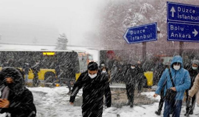 AKOM'dan kar ve fırtına uyarısı