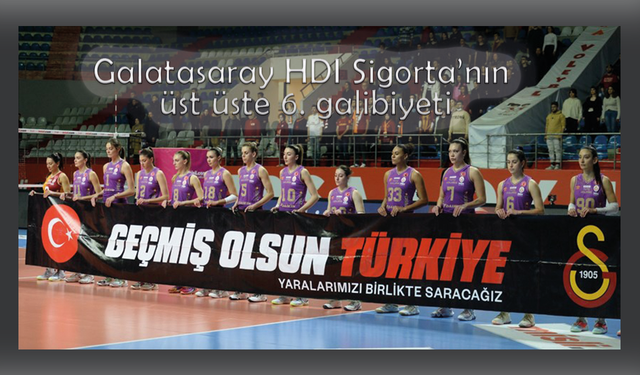 Galatasaray HDI Sigorta’nın üst üste 6. galibiyeti