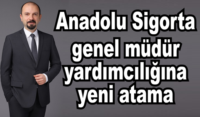 Anadolu Sigorta genel müdür yardımcılığına yeni atama