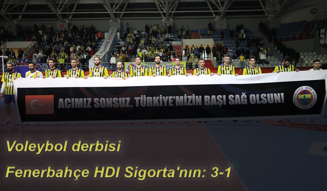 Voleybol derbisi Fenerbahçe HDI Sigorta'nın: 3-1