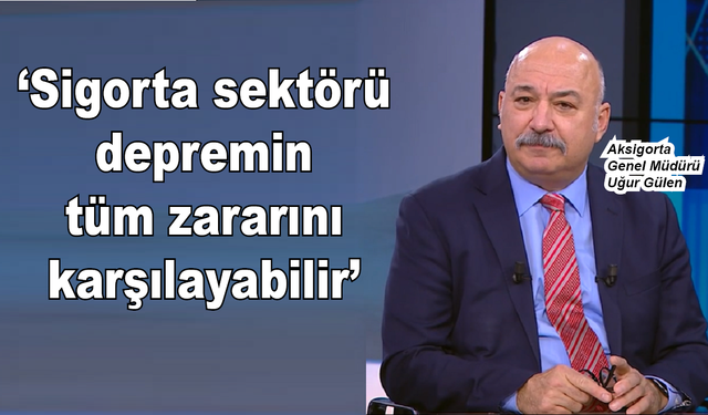 Sigorta sektörü depremin tüm zararını karşılayabilir