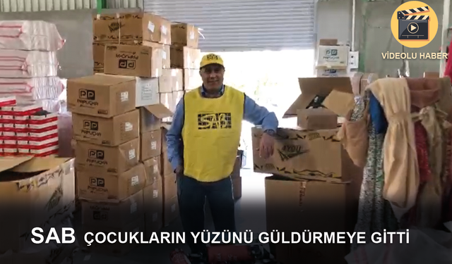 SAB çocukların yüzünü güldürmeye gitti