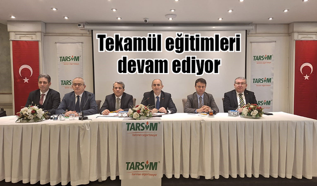 Tekamül eğitimleri hız kesmiyor