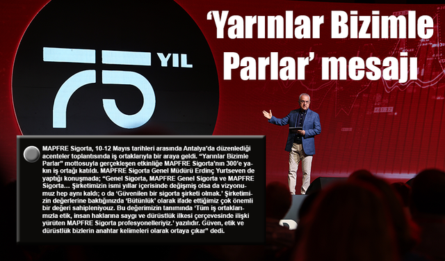 ‘Yarınlar Bizimle Parlar’ mesajı