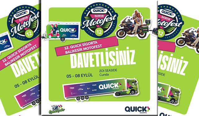 12’nci Uluslararası Quick Sigorta Balıkesir Motosiklet Festivali