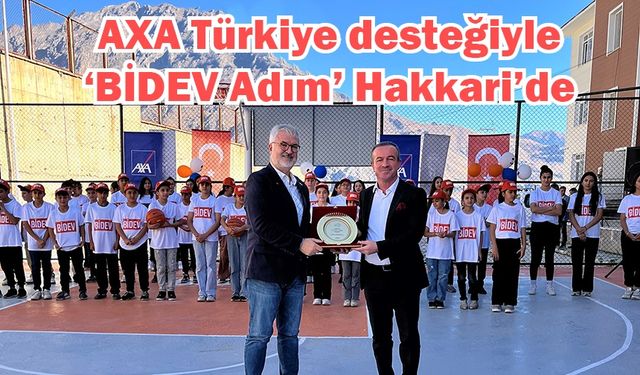 AXA Türkiye desteğiyle ‘BİDEV Adım’ Hakkari’de