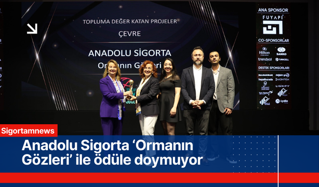 Anadolu Sigorta ‘Ormanın Gözleri’ ile ödüle doymuyor