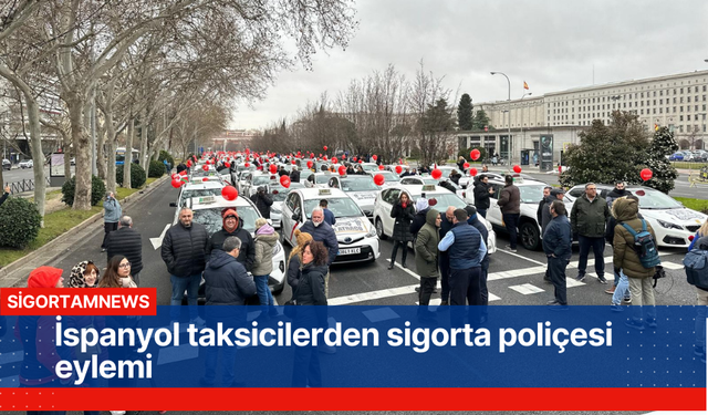 İspanyol taksicilerden sigorta poliçesi eylemi