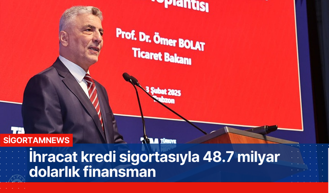 İhracat kredi sigortasıyla 48.7 milyar dolarlık finansman