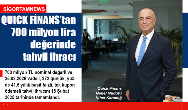 QUICK FİNANS’tan700 milyon lira değerinde tahvil ihracı