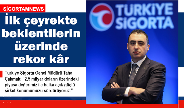 Türkiye Sigorta’dan ilk çeyrekte beklentilerin üzerinde rekor kârlılık