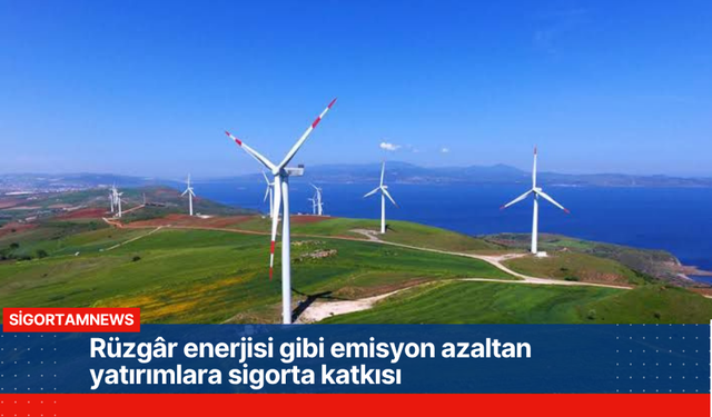 Rüzgâr enerjisi gibi emisyon azaltan yatırımlara sigorta katkısı