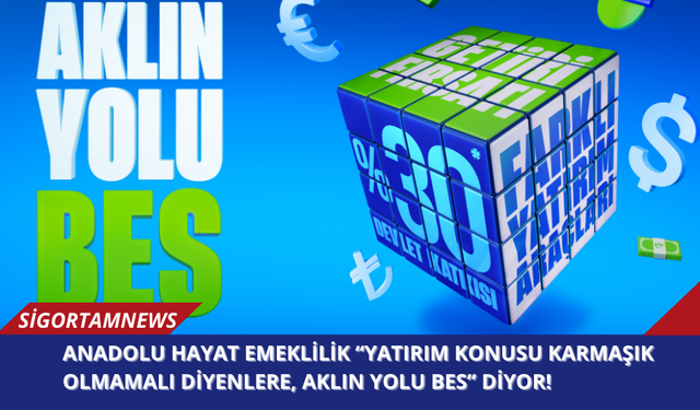 Anadolu Hayat Emeklilik “Yatırım Konusu Karmaşık Olmamalı Diyenlere, Aklın Yolu BES” Diyor!