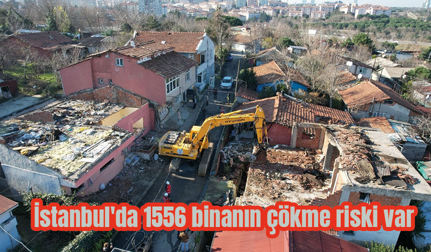 İstanbul'da 1556 binanın çökme riski var